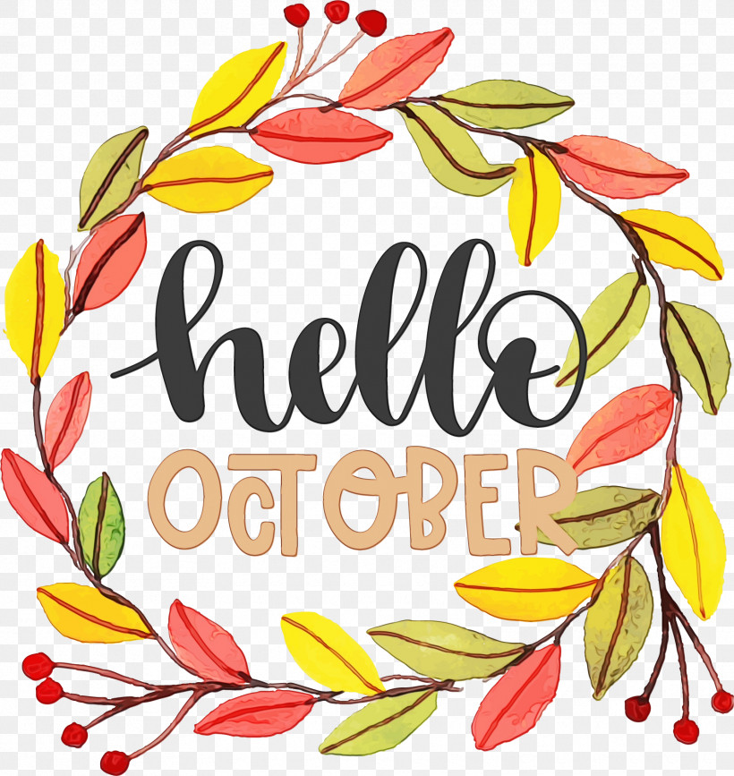 Hello Autumn, PNG, 1765x1868px, Hello October, Autumn, Clip Art For Fall, Drawing, Hello Autumn Download Free