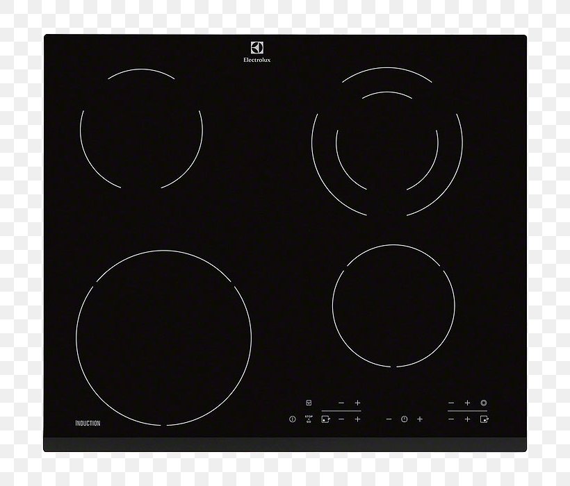 Induction Cooking Cooking Ranges Electrolux EGG16342NX Electrolux EHG46341FK Electrolux EHI6340FOK, PNG, 700x700px, Induction Cooking, Black, Black And White, Cooking Ranges, Cooktop Download Free