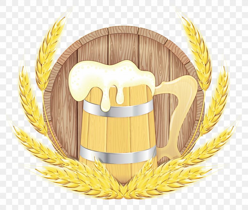 Beer Cartoon, PNG, 3000x2550px, Watercolor, Barrel, Beer, Beer Glasses, Crest Download Free