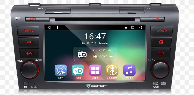 Car 2004 Mazda3 DVD Player 2009 Mazda3, PNG, 1091x538px, 2004 Mazda3, Car, Android, Android Marshmallow, Automotive Head Unit Download Free