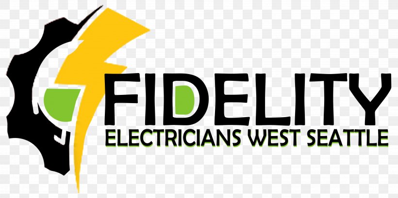 Fidelity Electricians West Seattle Logo Brand Product Design, PNG, 3576x1786px, Logo, Area, Brand, Electrician, Seattle Download Free