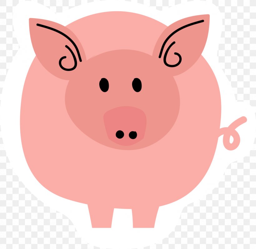 Pig Clip Art Illustration Pink M Snout, PNG, 1047x1017px, Pig, Art, Cartoon, Domestic Pig, Fawn Download Free