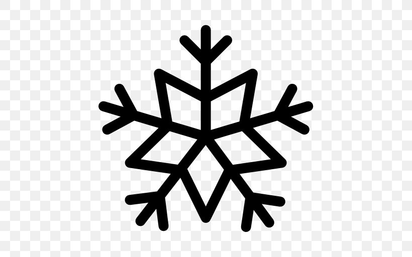Snowflake Clip Art, PNG, 512x512px, Snowflake, Black And White, Leaf, Rain, Royaltyfree Download Free