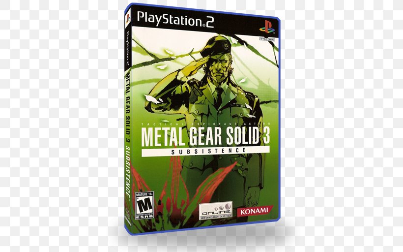 Metal Gear Solid 3: Snake Eater Metal Gear Solid 3: Subsistence PlayStation 2 Metal Gear Solid 2: Sons Of Liberty, PNG, 512x512px, Metal Gear Solid 3 Snake Eater, Actionadventure Game, Big Boss, Brand, Konami Download Free