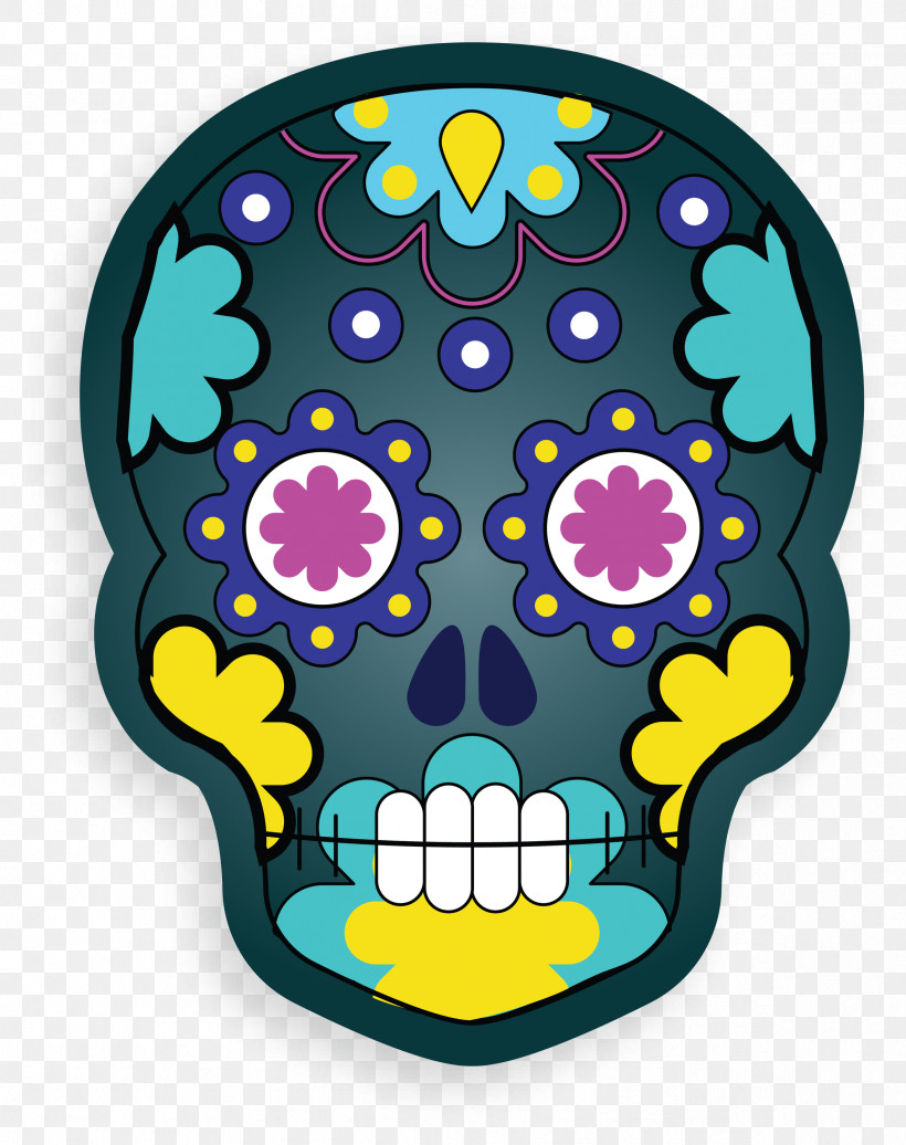 Skull Mexico, PNG, 2374x3000px, Skull, Mexico, Purple Download Free