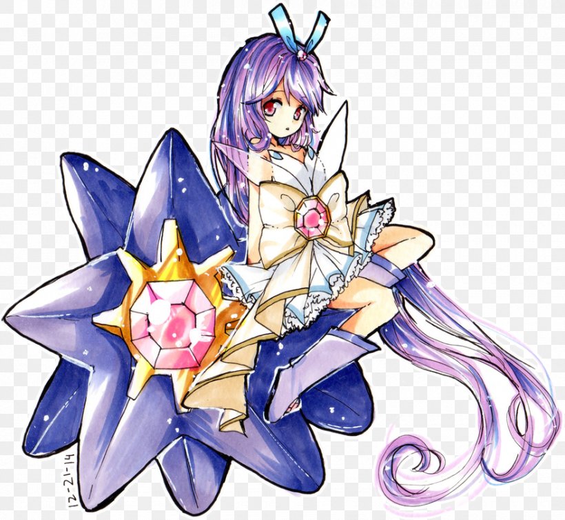 Starmie Staryu Moe Anthropomorphism Pokémon Seaking, PNG, 880x810px, Watercolor, Cartoon, Flower, Frame, Heart Download Free