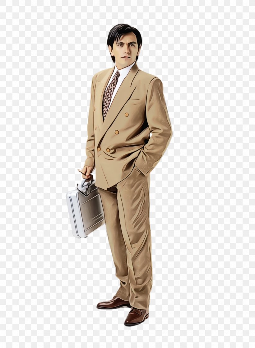 Suit Clothing Formal Wear Blazer Beige, PNG, 1712x2336px, Watercolor, Beige, Blazer, Brown, Clothing Download Free