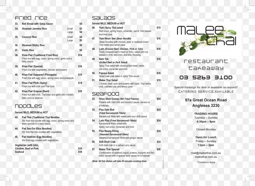Take-out Malee Thai, PNG, 3801x2773px, Takeout, Area, Bistro, Cafe, Dish Download Free