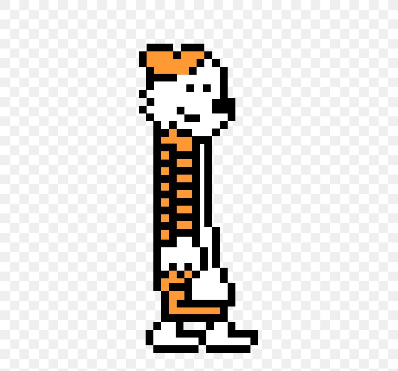 Calvin And Hobbes 8-bit Pixel Art Clip Art, PNG, 583x765px, Calvin And Hobbes, Area, Art, Bit, Calvin Download Free
