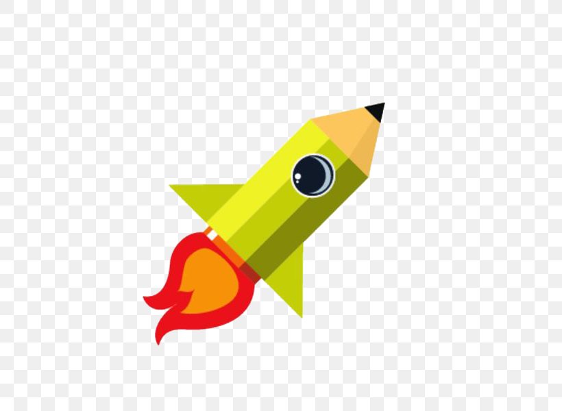 Pencil Rocket, PNG, 600x600px, Pencil, Art, Beak, Drawing, Pen Download Free