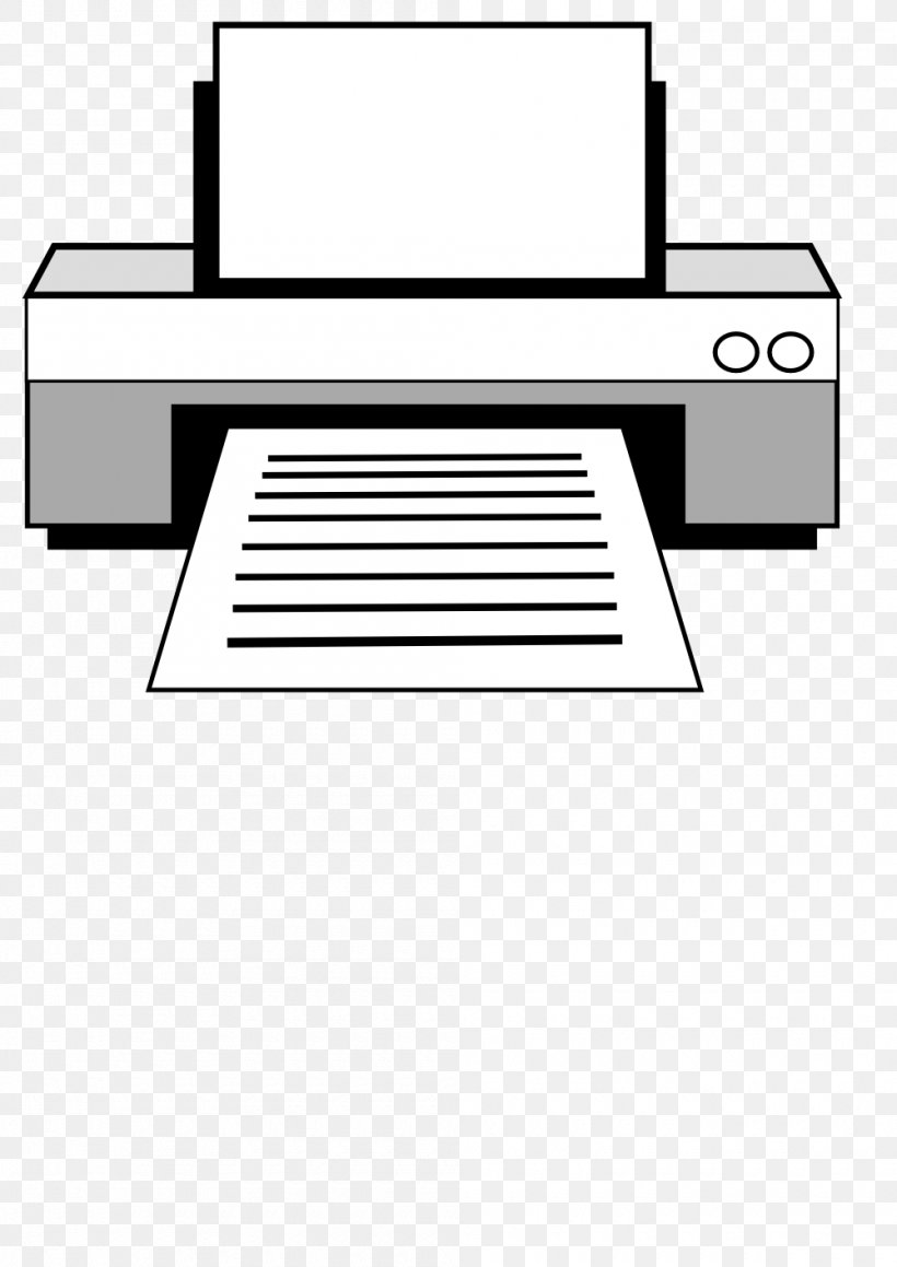 Printer Laser Printing Clip Art, PNG, 1000x1414px, Printer, Black And White, Computer, Dot Matrix Printing, Furniture Download Free