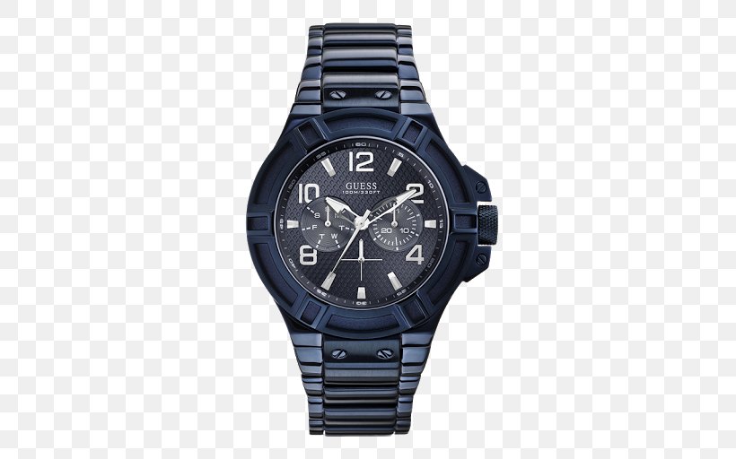 Watch Guess Strap Blue Chronograph, PNG, 512x512px, Watch, Blue, Bracelet, Brand, Chronograph Download Free