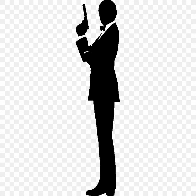 James Bond Film Series Silhouette Clip Art, PNG, 1000x1000px, James Bond, Arm, Black And White, Bond Girl, Dress Download Free