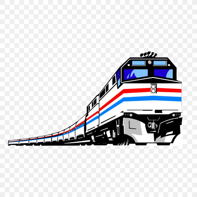 Train Rail Transport Track Clip Art, PNG, 1000x1000px, Train, Automotive Design, Blue, Brand, Can Stock Photo Download Free