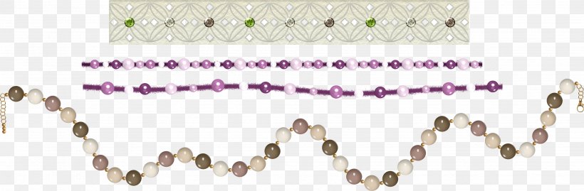 Bead Body Jewellery Line Purple, PNG, 3504x1152px, Bead, Body Jewellery, Body Jewelry, Jewellery, Jewelry Making Download Free