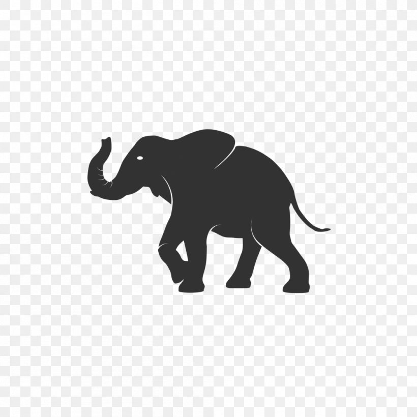 Elephant Clip Art, PNG, 999x999px, Elephant, African Elephant, Animal Figure, Black, Black And White Download Free