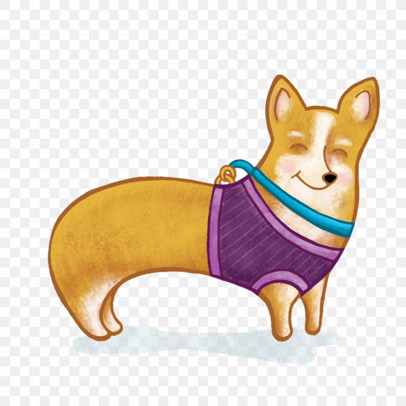 Dog Breed Pembroke Welsh Corgi Collar, PNG, 1000x1000px, Dog Breed, Breed, Carnivoran, Cartoon, Collar Download Free