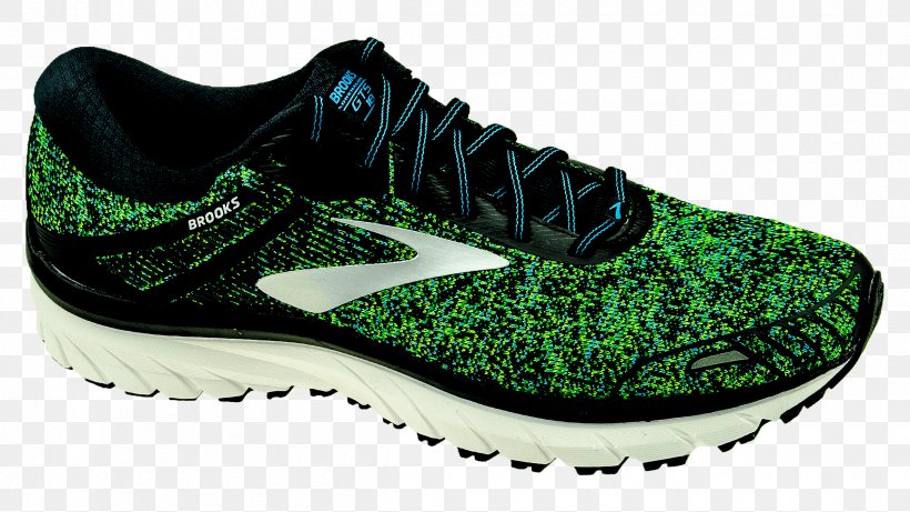 Sneakers Brooks Sports Shoe Blue Gecko Green, PNG, 2400x1350px, Sneakers, Adrenaline, Athletic Shoe, Black, Blue Download Free
