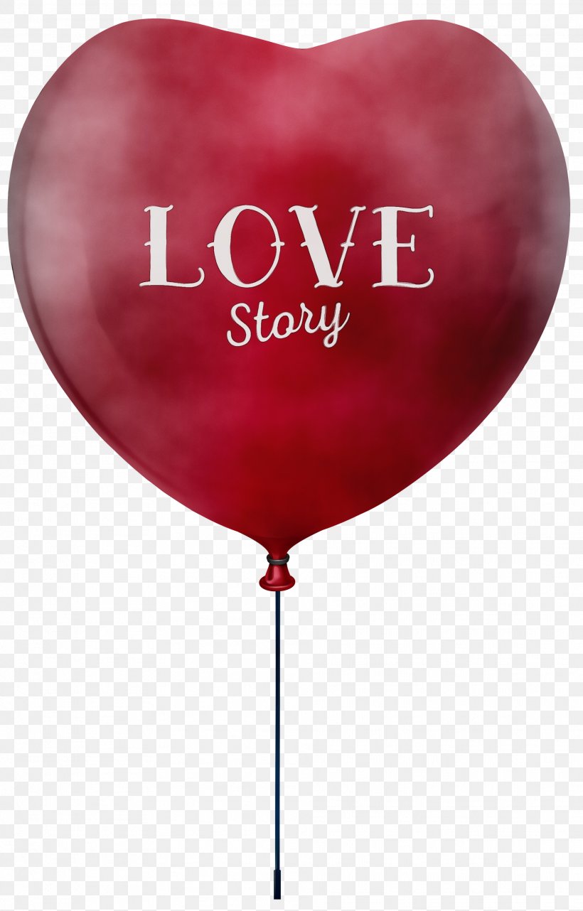 Valentine's Day, PNG, 1918x3000px, Watercolor, Balloon, Heart, Love, Paint Download Free