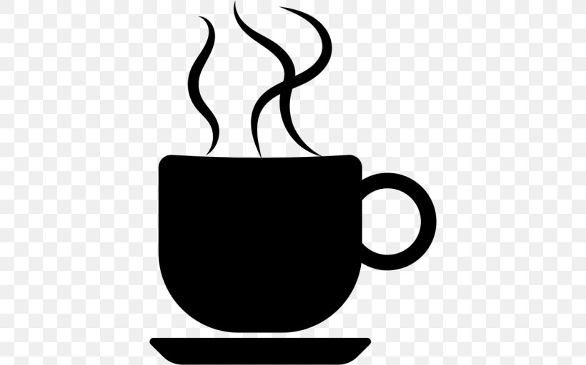 Coffee Cup Cafe Mug, PNG, 512x512px, Coffee, Arabic Coffee, Artwork, Black, Black And White Download Free
