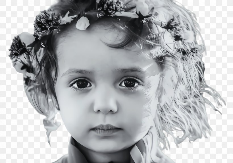 Little Girl, PNG, 2392x1672px, Girl, Baby, Beauty, Black And White, Blackandwhite Download Free
