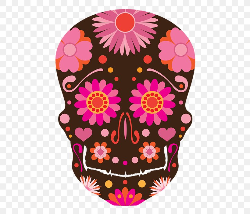 Skull Mexico Calavera, PNG, 498x700px, Skull, Art, Bone, Calavera, Day Of The Dead Download Free