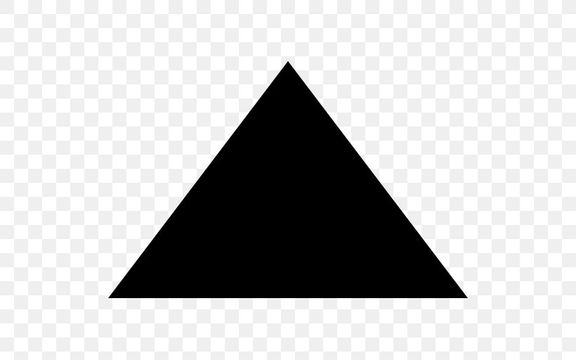 Black Triangle Clip Art, PNG, 512x512px, Black Triangle, Area, Black, Black And White, Geometric Shape Download Free