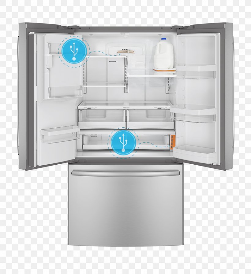 Internet Refrigerator General Electric GE Appliances Home Appliance, PNG, 861x942px, Refrigerator, Freezers, Ge Appliances, General Electric, Haier Download Free