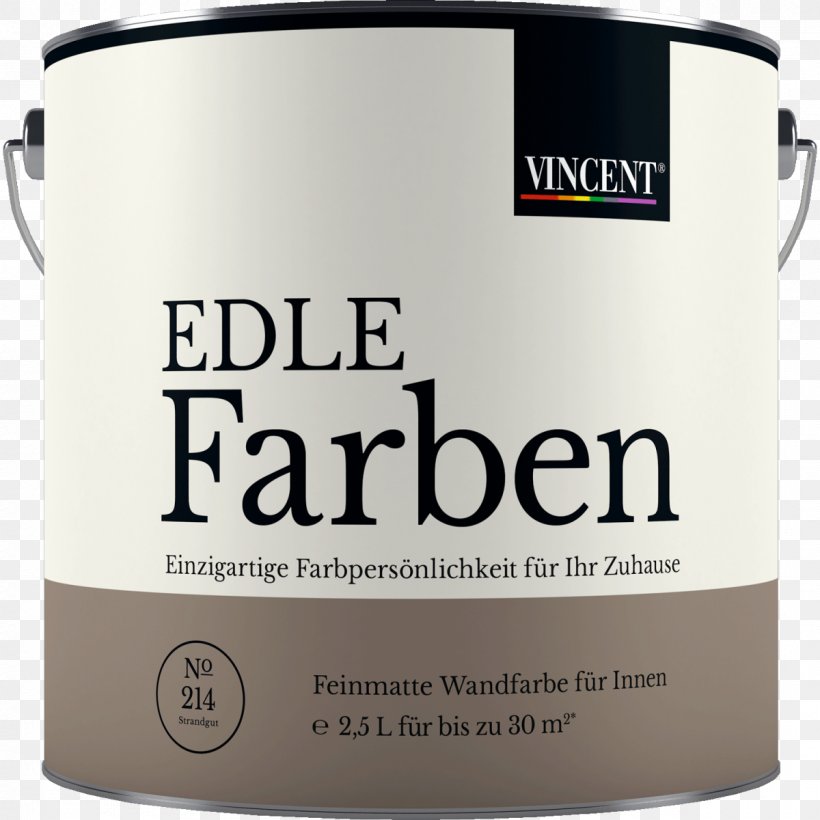Paint Vincent Wandfarbe „EDLE Farben“, No.506 Morgenfrische, 2,5 L Color Material Hellweg, PNG, 1200x1200px, Paint, Brand, Color, Conflagration, Discounto Gmbh Download Free