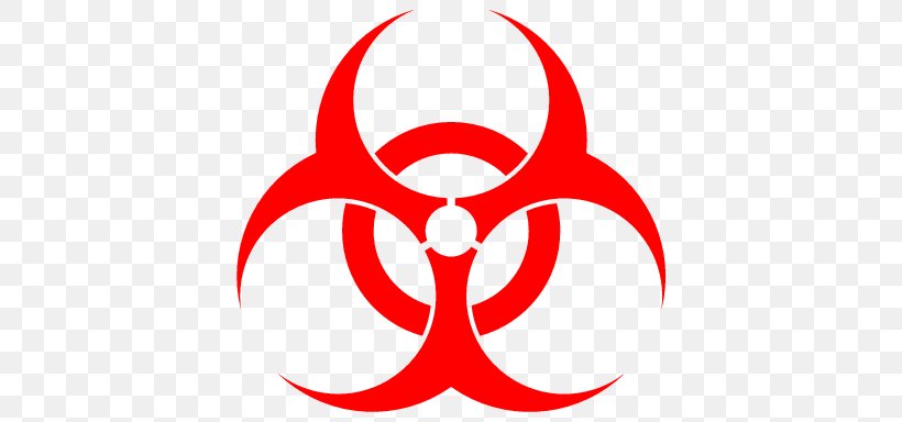 Biological Hazard Symbol Clip Art, PNG, 410x384px, Biological Hazard, Area, Artwork, Logo, Red Download Free