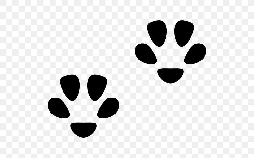 Cat Dog Footprint Paw Felidae, PNG, 512x512px, Cat, Animal, Animal Track, Black, Black And White Download Free