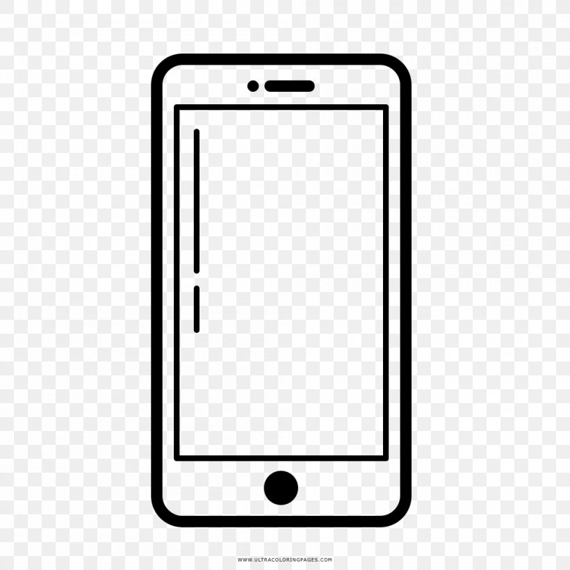 IPhone Telephone Smartphone Clip Art, PNG, 1000x1000px, Iphone, Android, Area, Black, Blackwhite Mobile Download Free