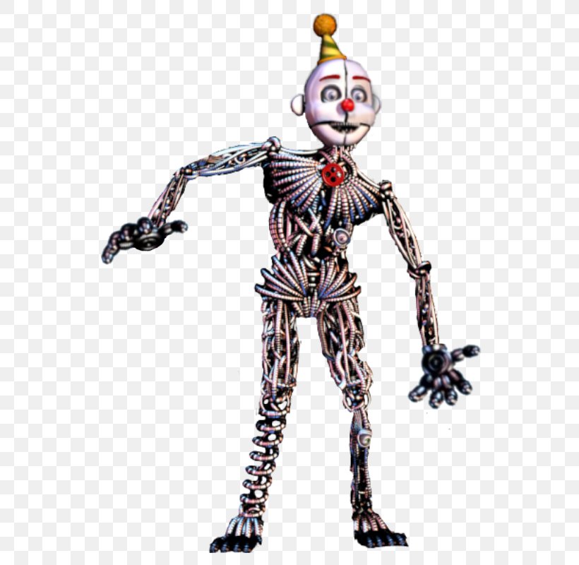 Five Nights At Freddy's: Sister Location Animatronics Endoskeleton DeviantArt, PNG, 704x800px, Five Nights At Freddy S, Action Figure, Animatronics, Art, Clown Download Free