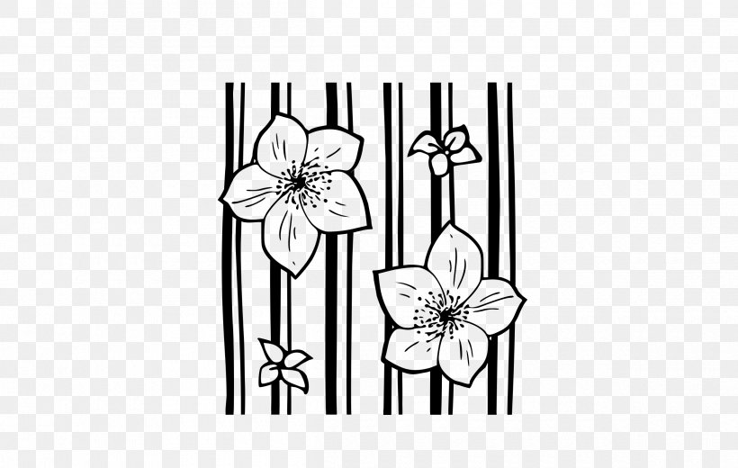 Floral Design Tile Pattern, PNG, 2400x1524px, Floral Design, Artwork, Black, Black And White, Cut Flowers Download Free