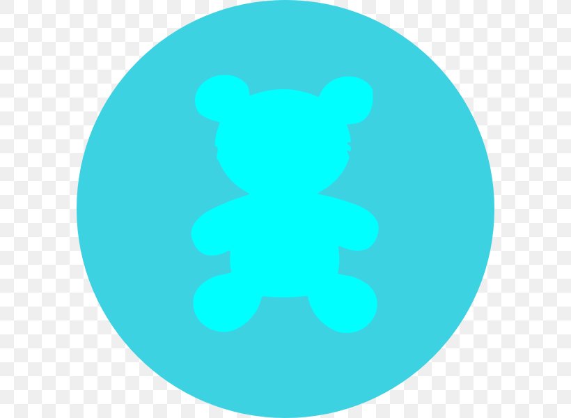 Bear Blue Clip Art, PNG, 600x600px, Bear, Aqua, Blue, Cartoon, Color Download Free