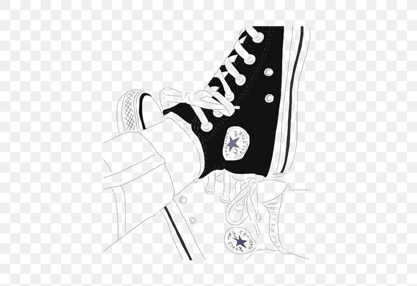 Converse Drawing Art Outline Sketch, PNG, 564x564px, Converse, Adidas, Art, Black, Black And White Download Free