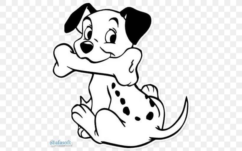 Dalmatian Dog Puppy Coloring Book 101 Dalmatians, PNG, 512x512px, Watercolor, Cartoon, Flower, Frame, Heart Download Free