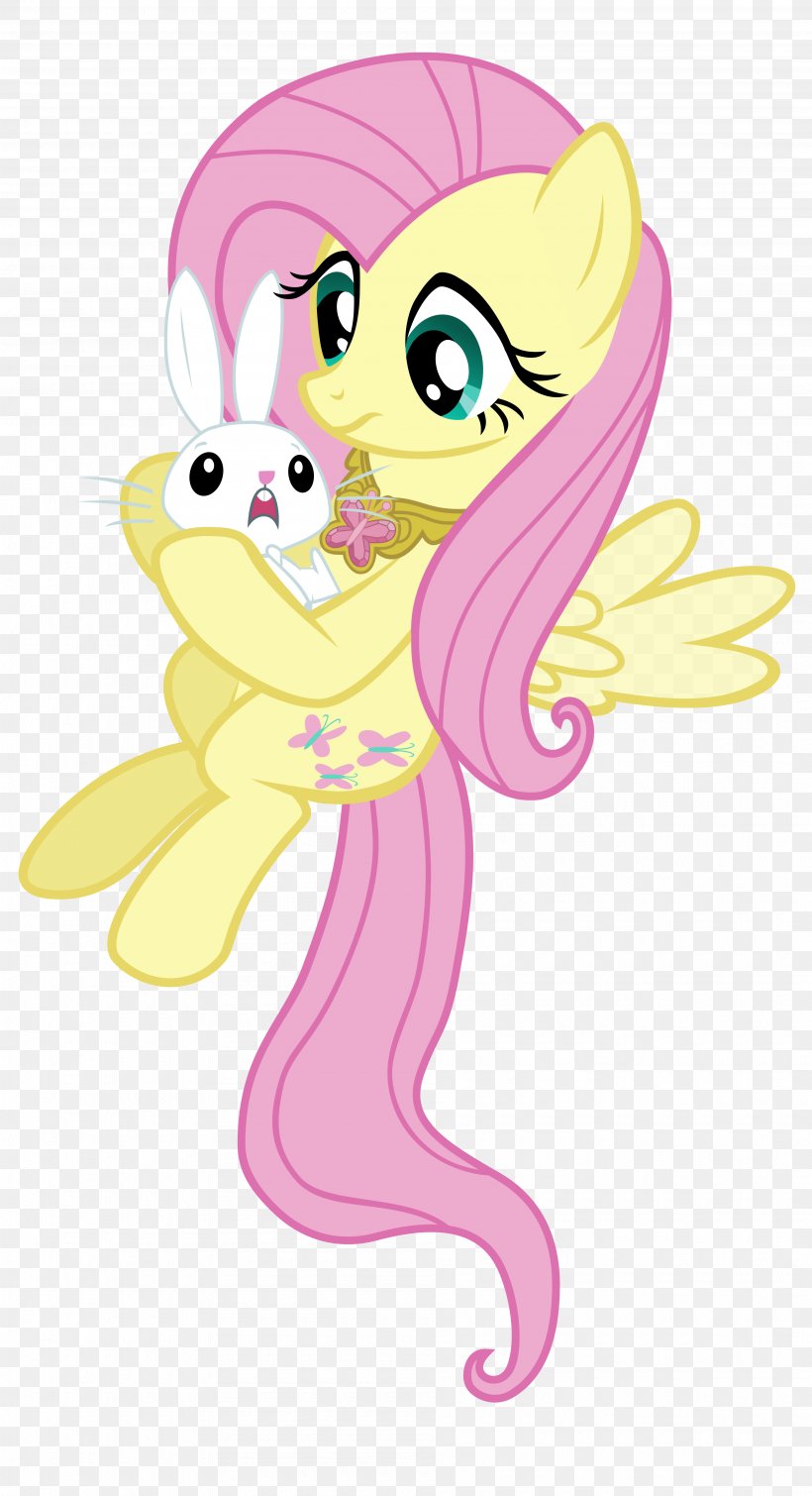 Fluttershy My Little Pony Rarity DeviantArt, PNG, 3800x7000px, Watercolor, Cartoon, Flower, Frame, Heart Download Free