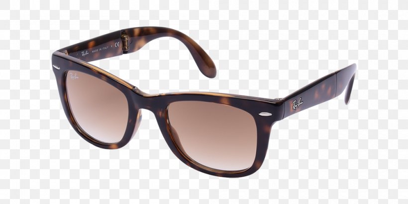 Ray-Ban Wayfarer Folding Flash Lenses Sunglasses Ray-Ban Original Wayfarer Classic, PNG, 1000x500px, Rayban, Brand, Brown, Clothing, Clothing Accessories Download Free