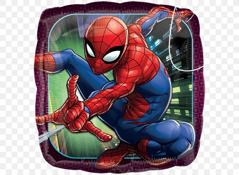 Ultimate Spider-Man Balloon Birthday Party, PNG, 600x600px, 2018, Spiderman, Action Figure, Bag, Balloon Download Free