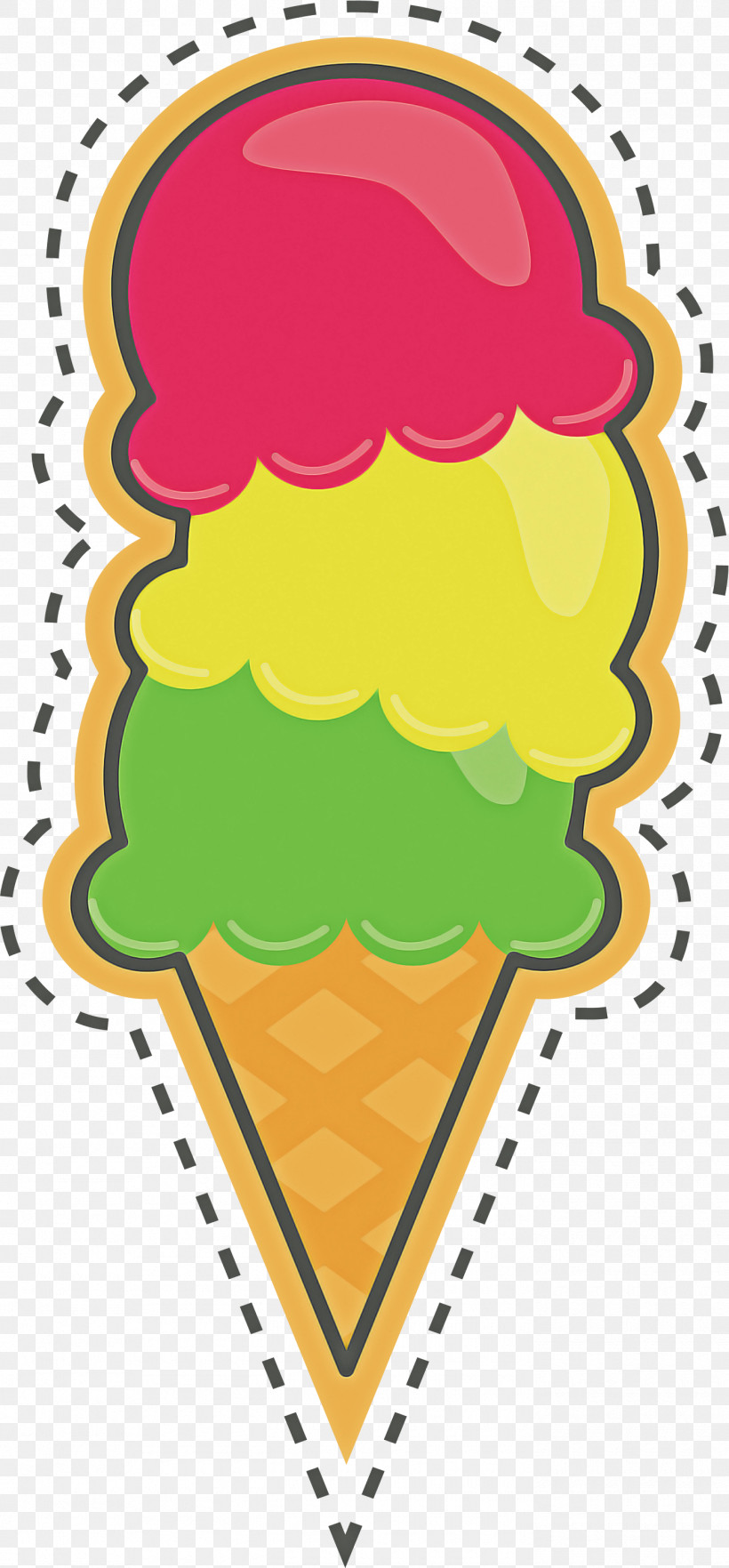 Ice Cream Cone Yellow Frozen Dessert, PNG, 1395x3000px, Ice Cream Cone, Frozen Dessert, Yellow Download Free