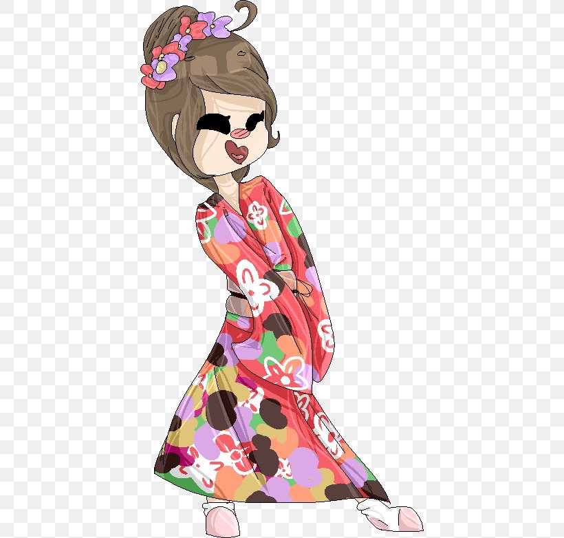 Kimono Fashion Design Clip Art, PNG, 412x782px, Watercolor, Cartoon, Flower, Frame, Heart Download Free