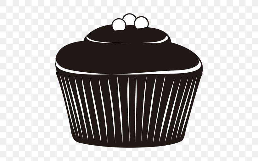 Cupcake Silhouette Graphic Design, PNG, 512x512px, Cupcake, Black, Cake, Silhouette, Vexel Download Free