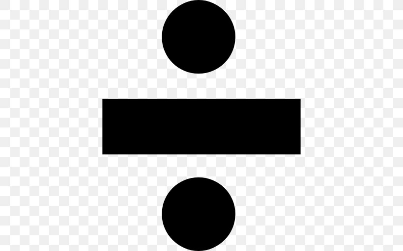 Obelus Symbol Division Mathematics Sign, PNG, 512x512px, Obelus, Black, Black And White, Brand, Calculation Download Free