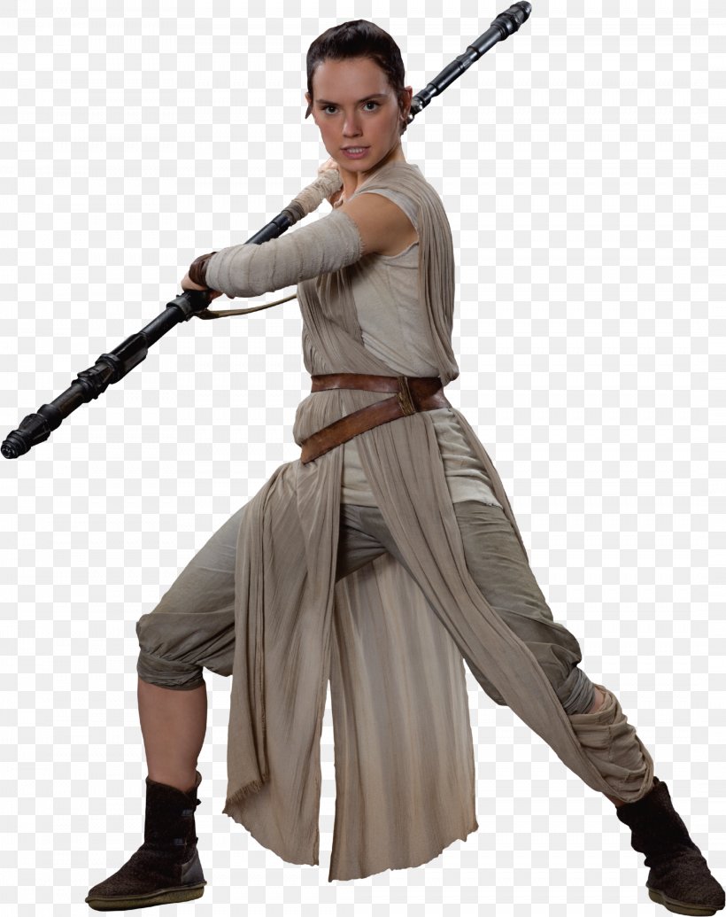 Rey Star Wars Episode VII Leia Organa Daisy Ridley Costume, PNG, 2132x2693px, Rey, Cold Weapon, Costume, Daisy Ridley, Finn Download Free