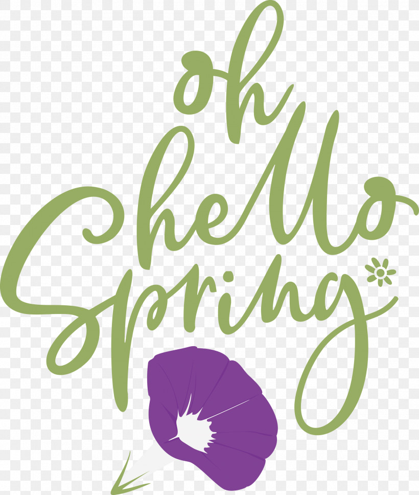 Oh Hello Spring Hello Spring Spring, PNG, 2541x3000px, Hello Spring, Calligraphy, Leaf, Logo, Magenta Download Free