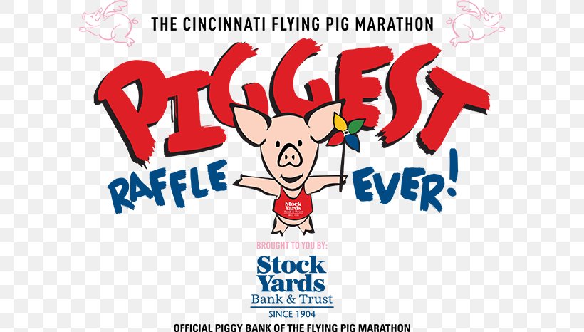 Raffle Flying Pig Marathon The Piggest Crestview Local School District Prize, PNG, 600x466px, Watercolor, Cartoon, Flower, Frame, Heart Download Free