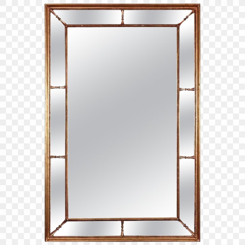 Mirror Glass Window Rectangle Metal, PNG, 1200x1200px, Mirror, Aluminium, Furniture, Glass, Gold Download Free