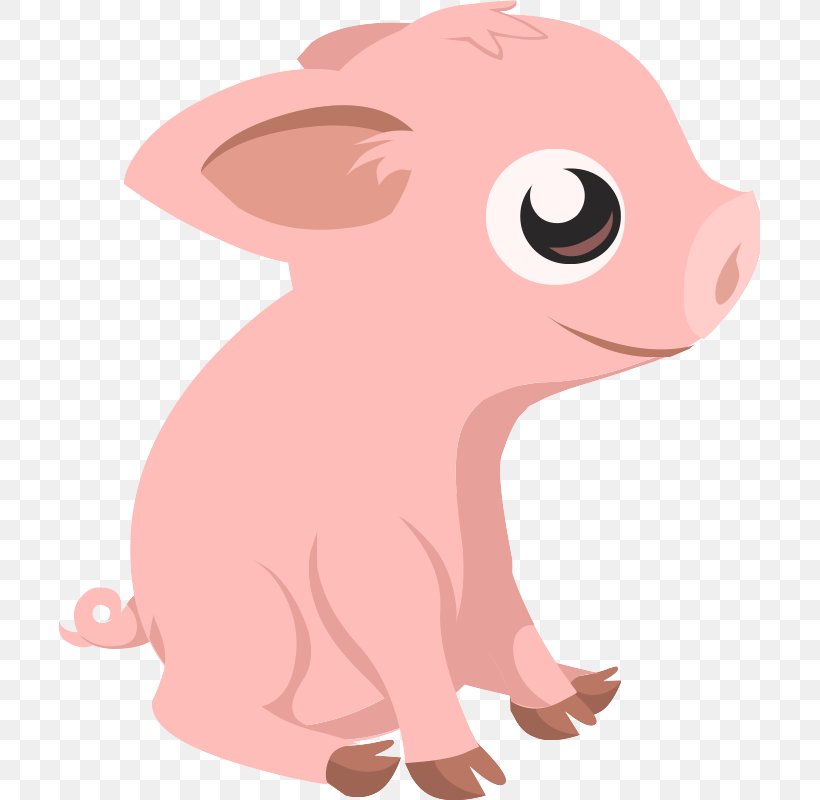 Cartoon Pink Nose Snout Clip Art, PNG, 701x800px, Cartoon, Animation, Domestic Pig, Livestock, Nose Download Free