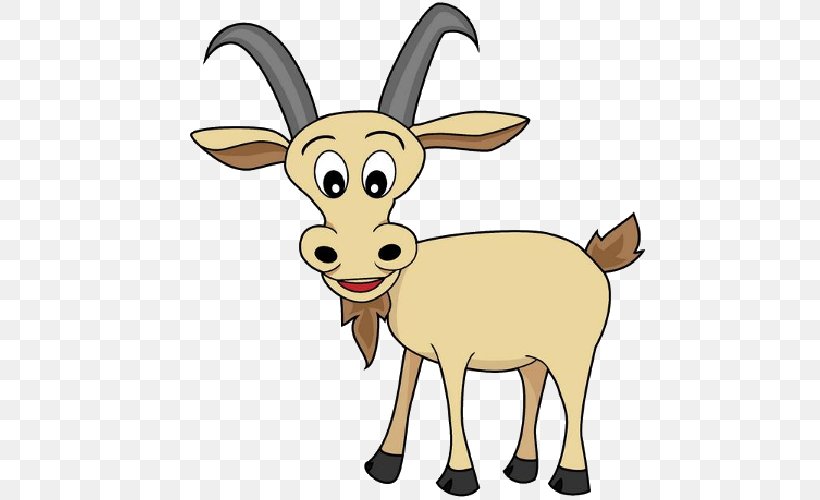 Goat Vector Graphics Clip Art Royalty-free Image, PNG, 500x500px, Goat, Animal Figure, Antelope, Cartoon, Cattle Like Mammal Download Free